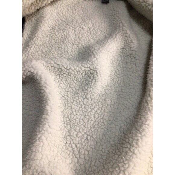 David Taylor Vtg Men’s Medium Ramie Flannel Shirt Jacket Sherpa Lined Pockets - Picture 4 of 7